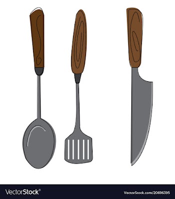 Kitchen utensils vector image