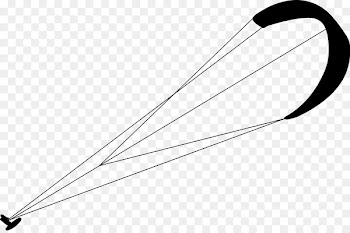 Kitesurfing Silhouette Clip art - Silhouette 
