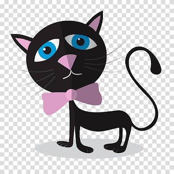 Kitten Black cat , Bow cat nose transparent background PNG clipart