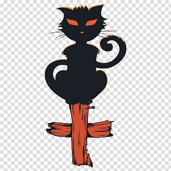 Kitten Black cat Whiskers , Halloween Cat Pics transparent background PNG clipart