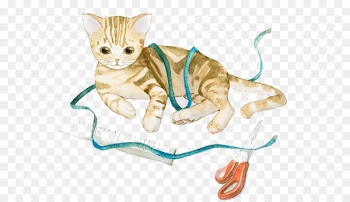 Kitten Cat Whiskers Watercolor: Flowers Watercolour Flowers - Watercolor cat 
