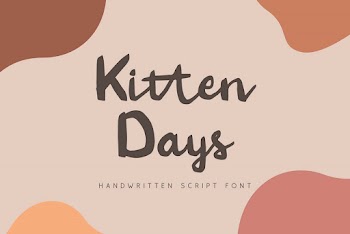 Kitten Days Handwritten - Free font