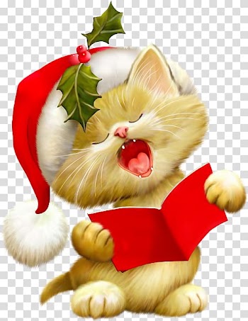 Kitten Santa Claus Cat Christmas , kitten transparent background PNG clipart