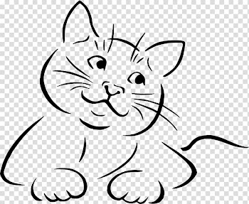 Kitten Siamese cat Drawing Line art , cats transparent background PNG clipart
