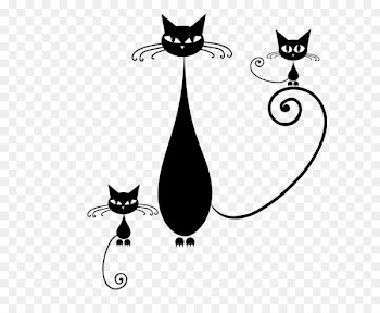 Kitten Whiskers Black cat Domestic short-haired cat - Cartoon cute black kitten 