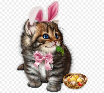 Kitten Whiskers Cat Easter Clip art - kitten 