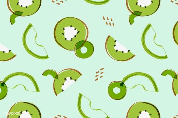 Kiwi fruit Memphis style | Free stock vector - 845252