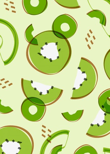 Kiwi fruit Memphis style | Free stock vector - 845258