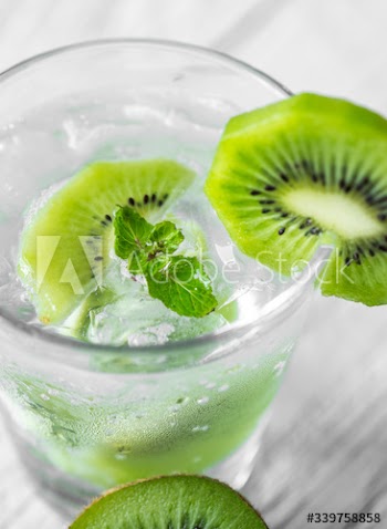 Kiwi mint infused water recipe