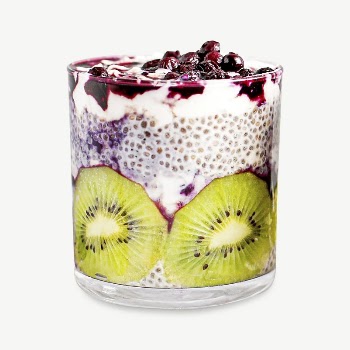 Kiwi yogurt parfait collage element | Free PSD - rawpixel