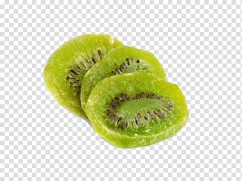 Kiwifruit Dried fruit , Three Kiwi dry free transparent background PNG clipart