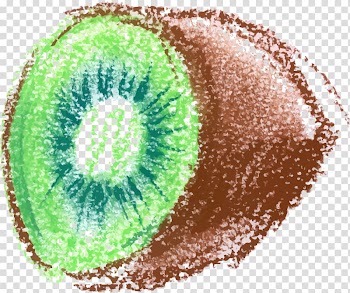 Kiwifruit Juice Watercolor painting, Hand painted green kiwi transparent background PNG clipart