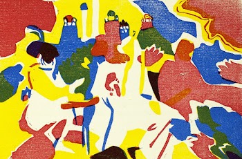 Kl&auml;nge (1913) print in high resolution by Wassily Kandinsky. Original from The Art Institute of Chicago. Digitally enhanced by rawpixel.