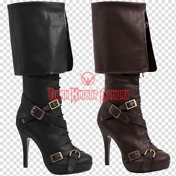 Knee-high boot High-heeled shoe Thigh-high boots Costume, boot transparent background PNG clipart