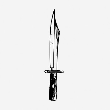 Knife drawing, vintage weapon illustration. | Free Photo - rawpixel