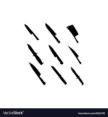 knife icon silhouette creative design