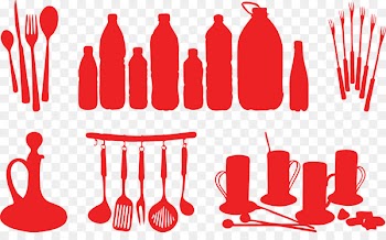Knife Kitchen utensil Silhouette - Kitchenware silhouette vector 
