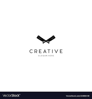 Knife meat equipment creative business logo design vector image