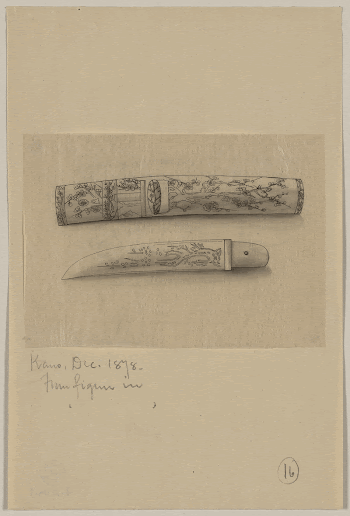 [Knife or short sword with sheaf]. | Free Photo - rawpixel