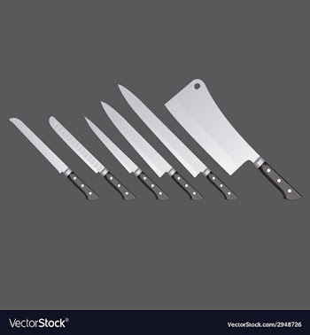 Knife vector image