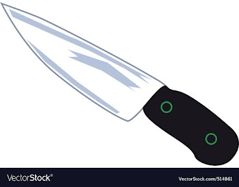 Knife vector image