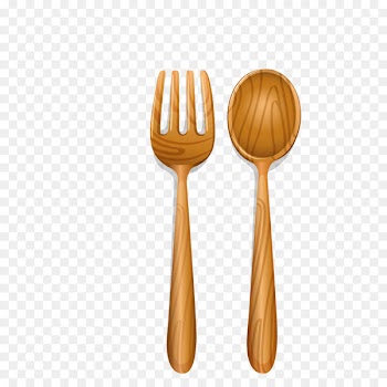 Knife Wooden spoon Fork Illustration - Wooden spoon 