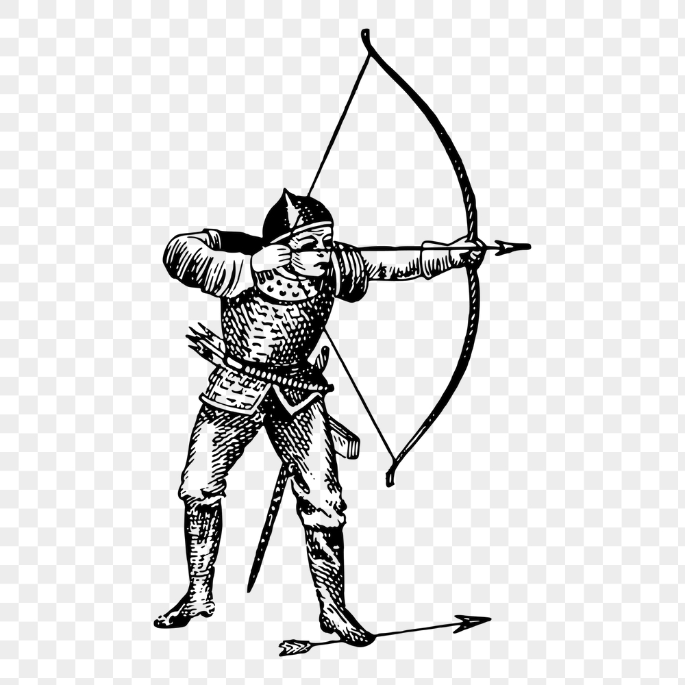 Knight archer png sticker, medieval | Free PNG - rawpixel