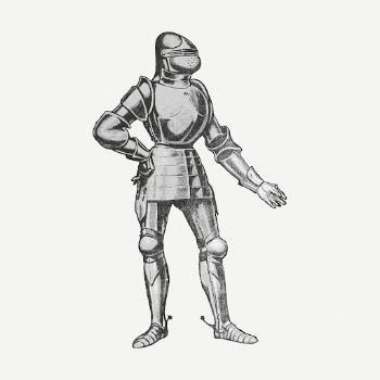 Knight armour drawing, medieval illustration | Free PSD - rawpixel