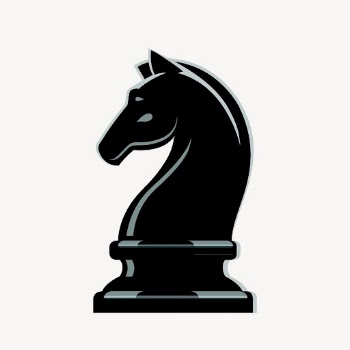 Knight chess piece clipart, puzzle | Free Vector - rawpixel