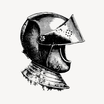 Knight helmet clipart, medieval illustration | Free Vector - rawpixel