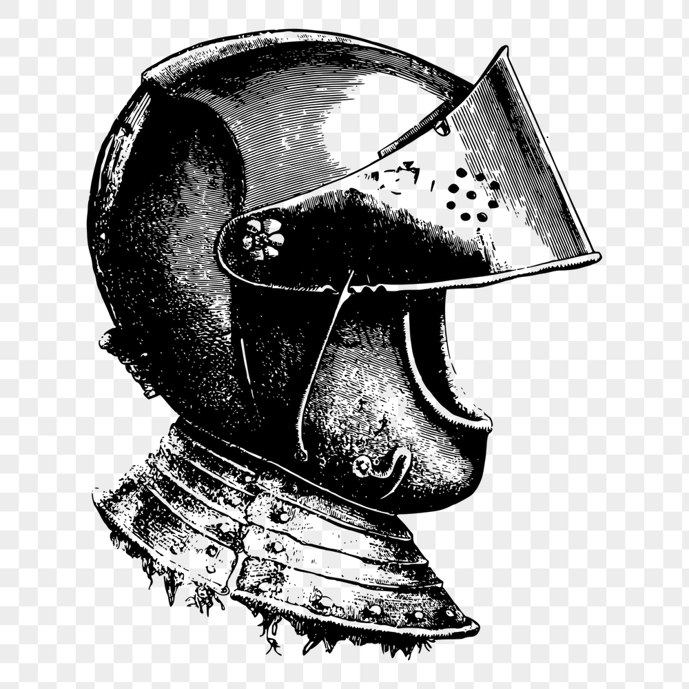 Knight helmet png sticker, medieval | Free PNG - rawpixel