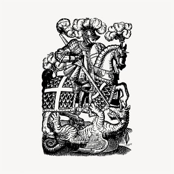 Knight illustration clipart vector. Free | Free Vector - rawpixel