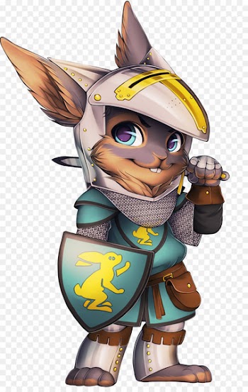 Knight Rabbit Costume Easter Bunny Furry fandom - villagers 