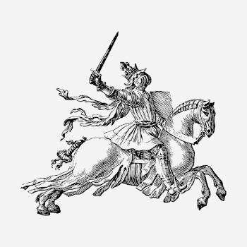Knight riding horse drawing, medieval | Free Photo - rawpixel