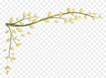 Knitting Pattern Leaves Transprent - Leaves Border Drawing Png