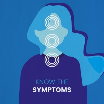 Know the symptoms. I wanted to create a simplistic and bold stand-out visual that would draw peoples attention to then want to read more about the important message. The three circles highlight the areas that the main symptoms occur, with a very direct message to clarify. Image created by So Fia. Submitted for United Nations Global Call Out To Creatives - help stop the spread of COVID-19.