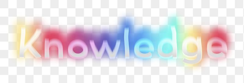 Knowledge png word sticker, neon | Free PNG - rawpixel