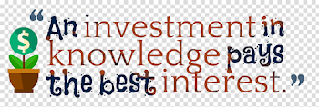 Knowledge Quotes PNG Image Background