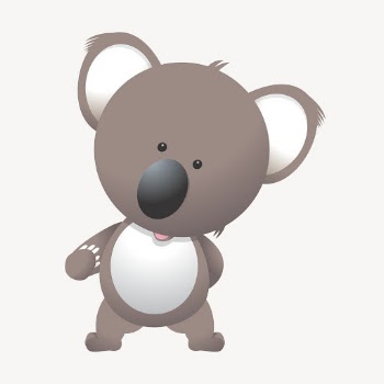 Koala bear clipart, cartoon animal | Free PSD - rawpixel