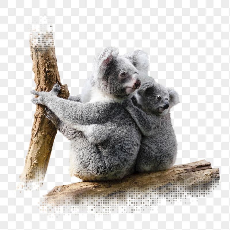 Koala bears png sticker, animal, | Free PNG - rawpixel