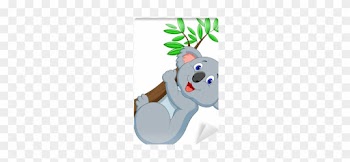 Koala Climbing Tree Cartoon