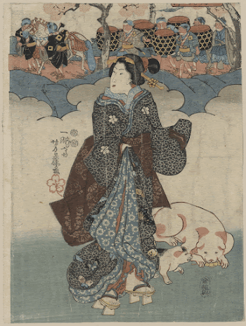 Kodomo gyōretsu to fujin. Original | Free Photo - rawpixel