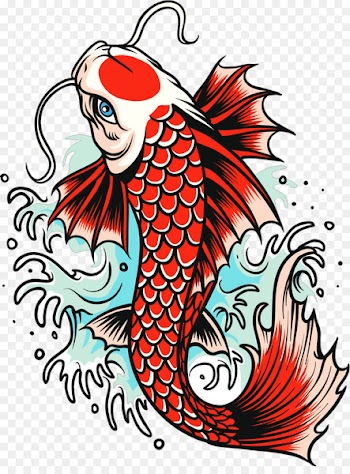 Koi Carp Goldfish Tattoo - koi fish 