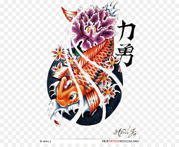 Koi Flash Tattoo Irezumi Goldfish - Flash 