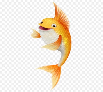 Koi Goldfish Drawing - Laughing koi fish 