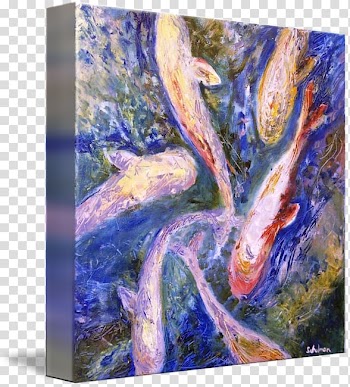 Koi Watercolor painting Art Oil painting, oil painting transparent background PNG clipart
