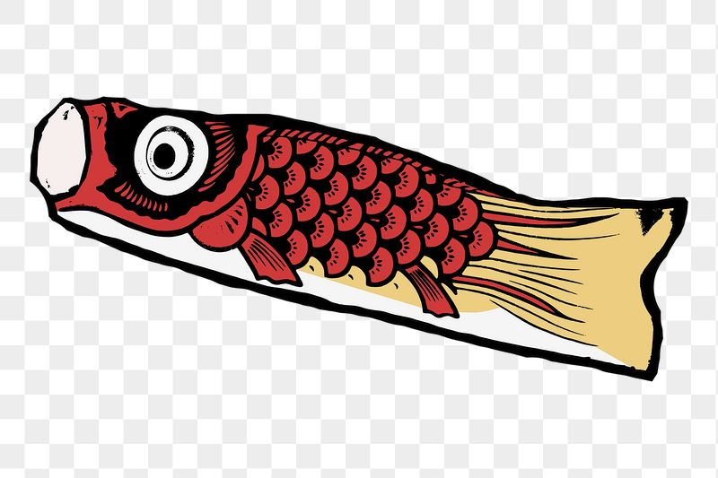 Koinobori steamer png sticker, vintage | Free PNG - rawpixel