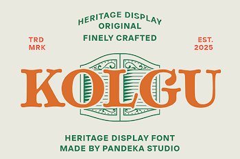 Kolgu - Display Font – Free Design Resources