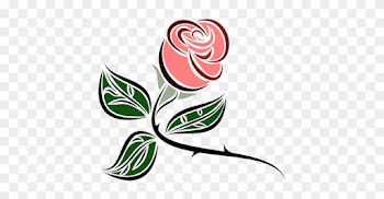 Kommas Spring Celebration - Stylized Rose Clipart