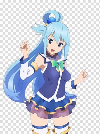 KonoSuba Anime Light novel Aqua Manga, Anime transparent background PNG clipart